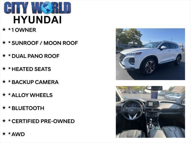 used 2019 Hyundai Santa Fe car, priced at $19,860