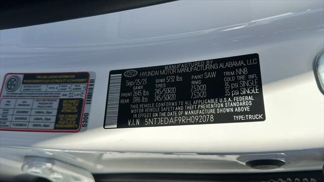 new 2024 Hyundai Santa Cruz car, priced at $40,989