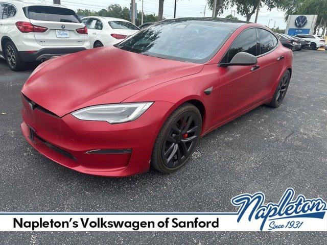used 2021 Tesla Model S car, priced at $55,500