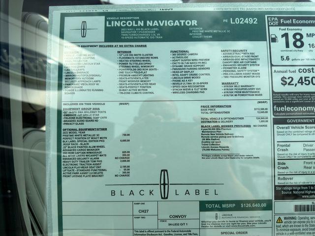 used 2023 Lincoln Navigator car, priced at $73,650