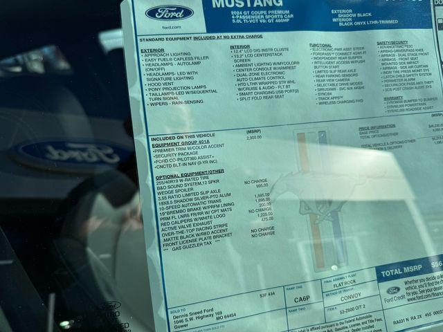 new 2024 Ford Mustang car, priced at $52,116