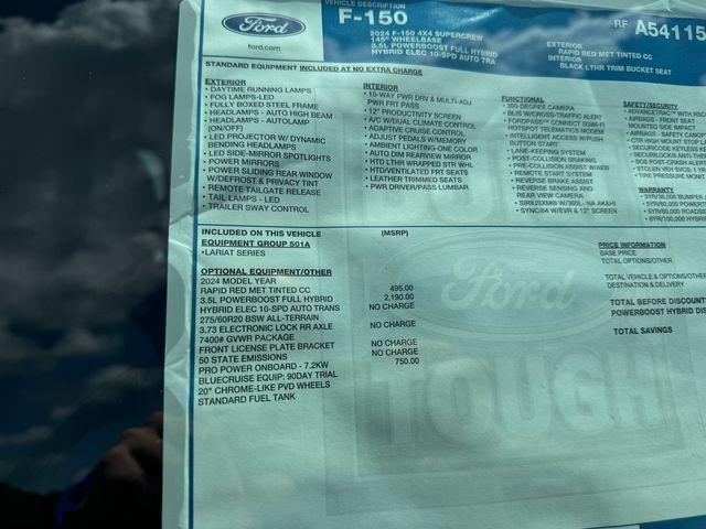 new 2024 Ford F-150 car, priced at $59,999