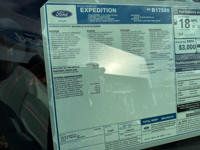 new 2024 Ford Expedition car, priced at $74,620