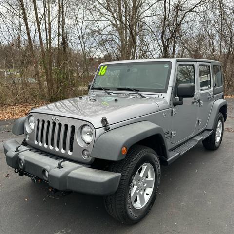 used 2016 Jeep Wrangler Unlimited car, priced at $18,590