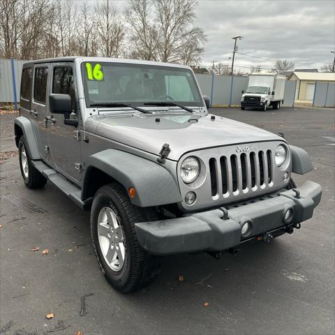 used 2016 Jeep Wrangler Unlimited car, priced at $18,590