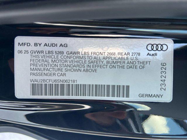 new 2025 Audi A5 car, priced at $52,961