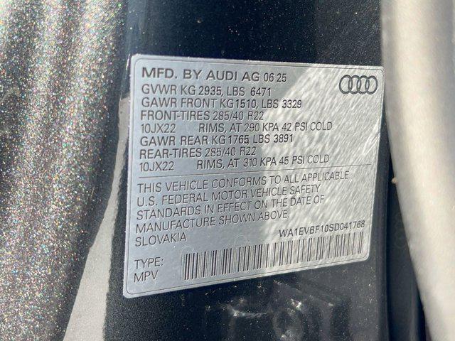 new 2025 Audi Q8 car, priced at $82,381