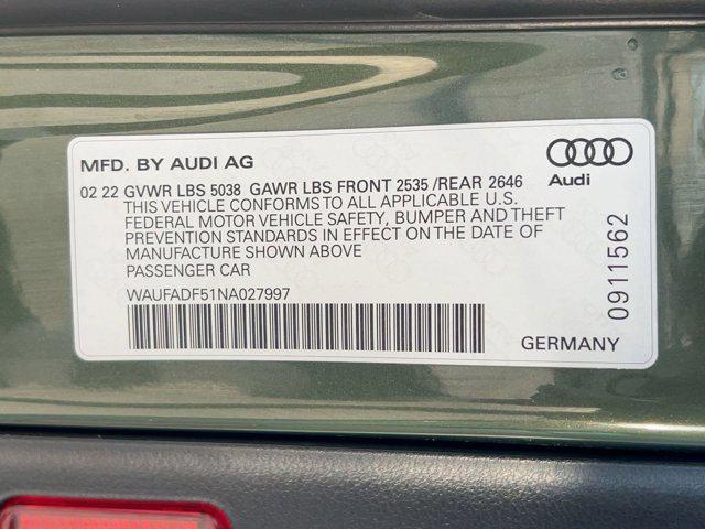 used 2022 Audi A5 Sportback car, priced at $31,998