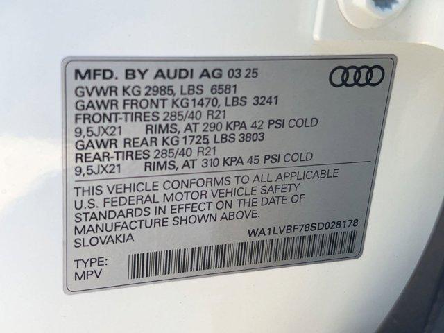new 2025 Audi Q7 car, priced at $73,191