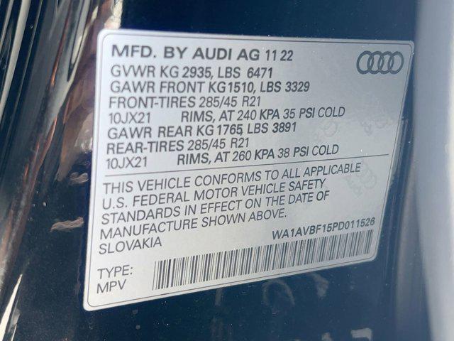 used 2023 Audi Q8 car, priced at $53,999