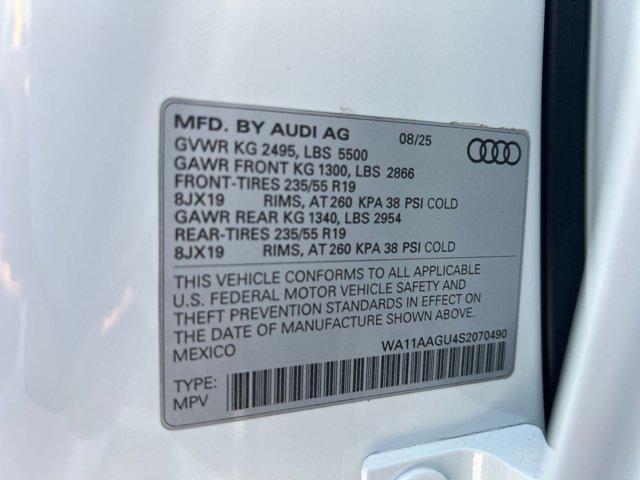 new 2025 Audi Q5 car, priced at $54,121