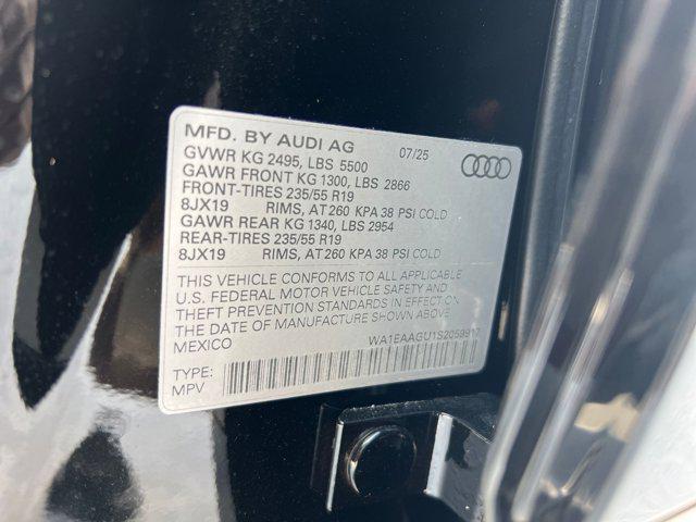 new 2025 Audi Q5 Sportback car, priced at $60,601