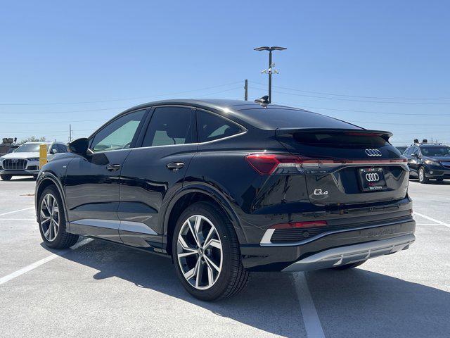 new 2025 Audi Q4 e-tron Sportback car, priced at $61,782
