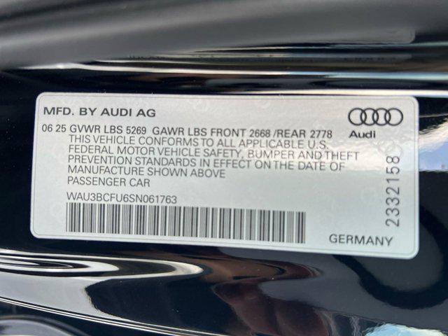 new 2025 Audi A5 car, priced at $57,091