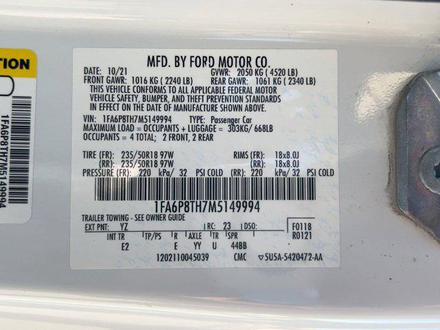 used 2021 Ford Mustang car, priced at $16,999