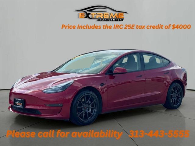 used 2022 Tesla Model 3 car, priced at $17,495