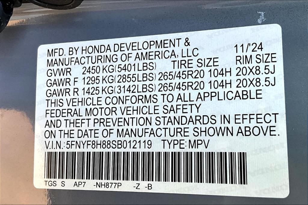 new 2025 Honda Passport car, priced at $50,320