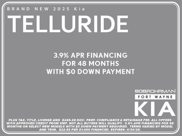 new 2025 Kia Telluride car, priced at $46,409