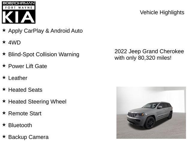 used 2022 Jeep Grand Cherokee WK car, priced at $24,941