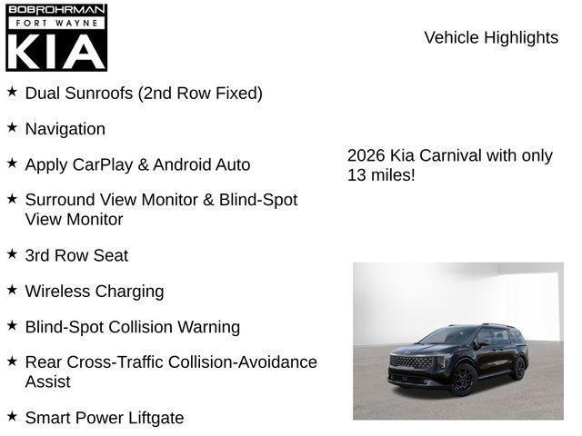 new 2026 Kia Carnival car, priced at $50,743
