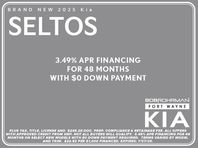 new 2025 Kia Seltos car, priced at $26,950