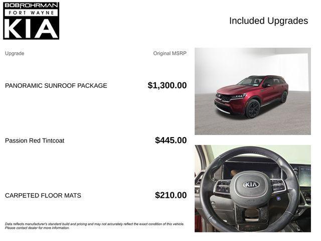 used 2021 Kia Sorento car, priced at $19,440