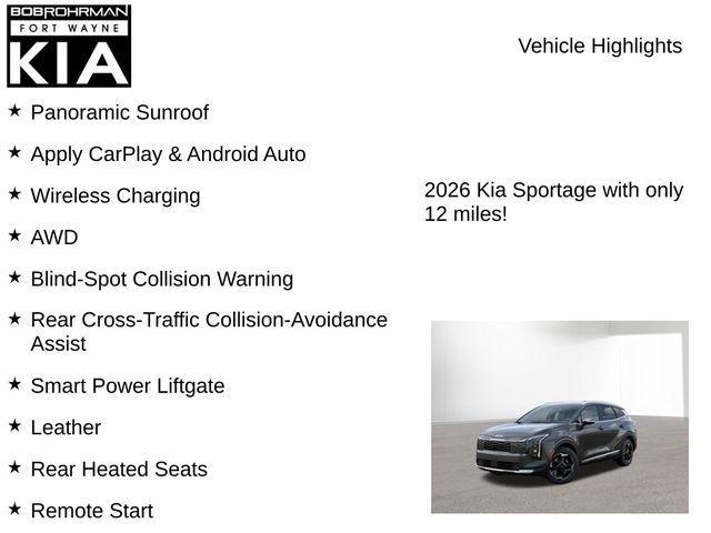 new 2026 Kia Sportage Hybrid car, priced at $36,365