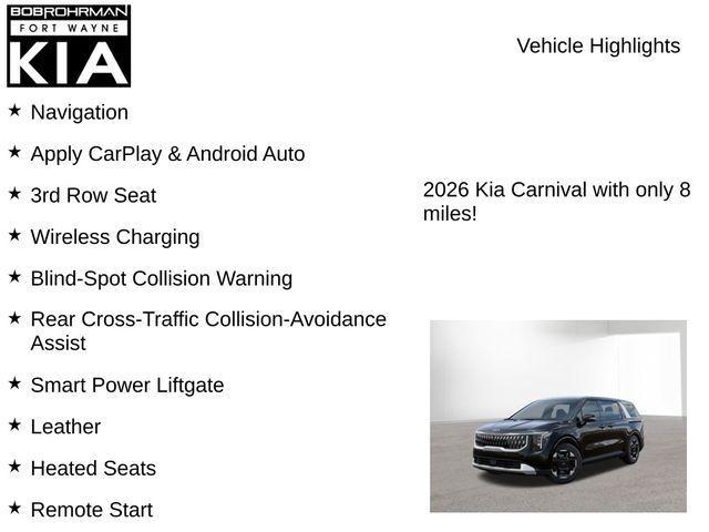 new 2026 Kia Carnival car, priced at $41,815