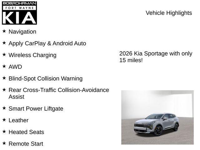 new 2026 Kia Sportage Hybrid car, priced at $34,073