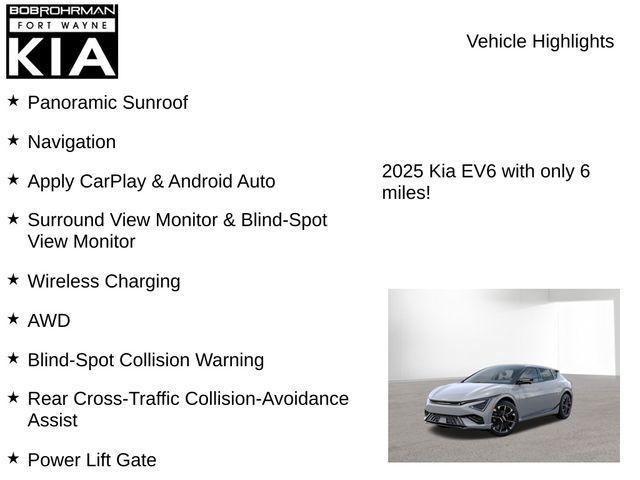 new 2025 Kia EV6 car, priced at $51,026