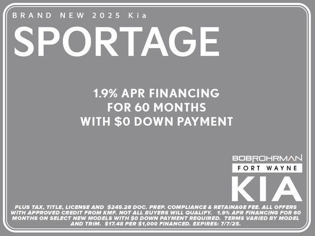 new 2025 Kia Sportage car, priced at $31,829