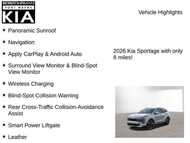 new 2026 Kia Sportage car, priced at $36,664