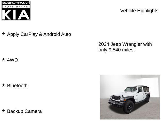 used 2024 Jeep Wrangler car, priced at $30,673