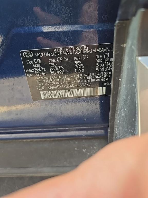 used 2019 Hyundai Santa Fe car, priced at $20,450