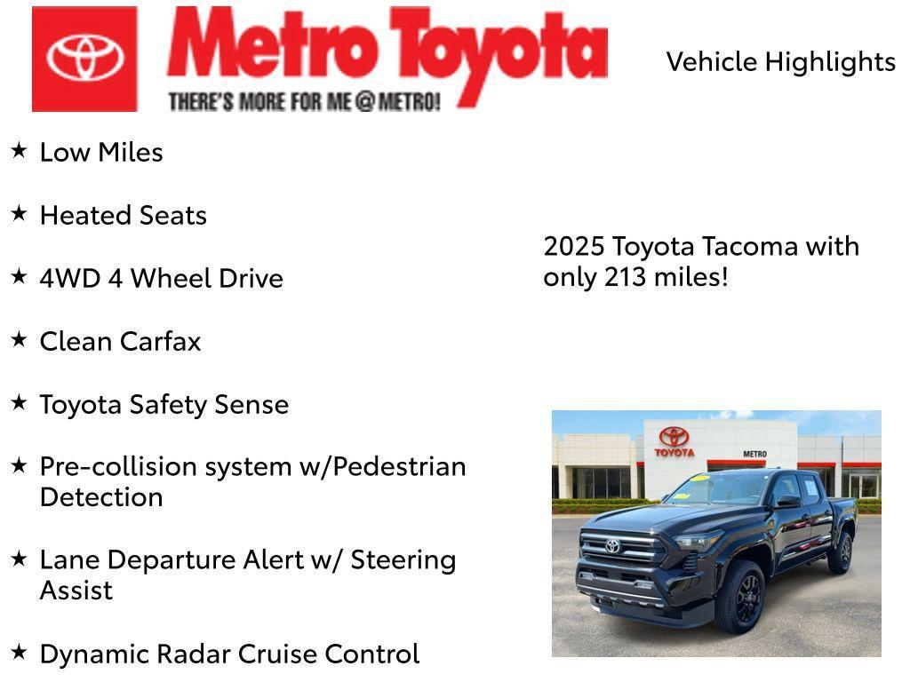 used 2025 Toyota Tacoma car, priced at $43,900