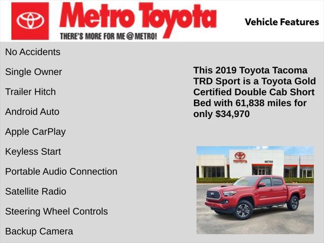 used 2019 Toyota Tacoma car, priced at $34,970