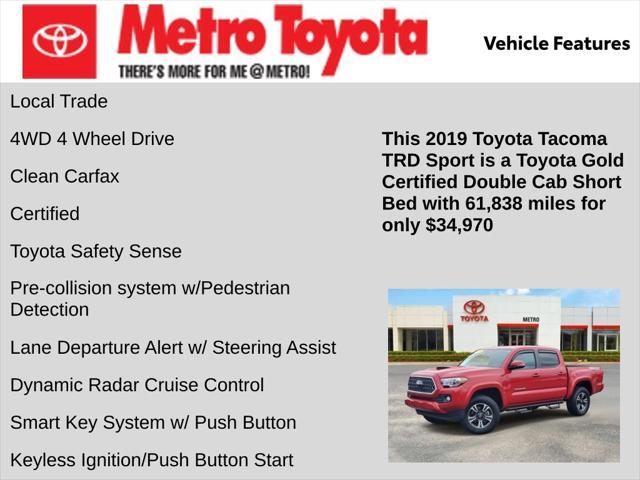 used 2019 Toyota Tacoma car, priced at $34,970