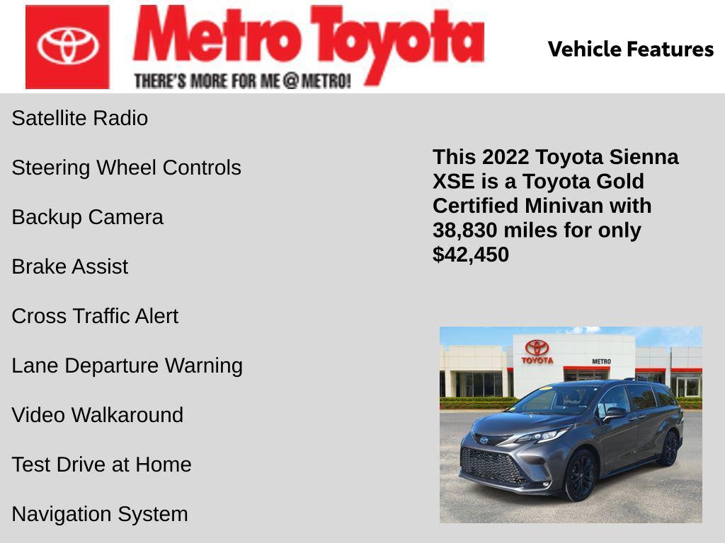 used 2022 Toyota Sienna car, priced at $42,450