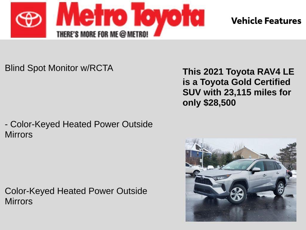 used 2021 Toyota RAV4 car, priced at $28,500