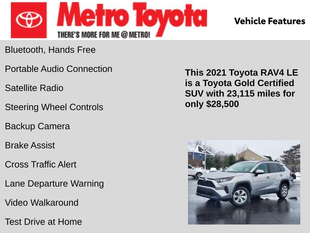 used 2021 Toyota RAV4 car, priced at $28,500