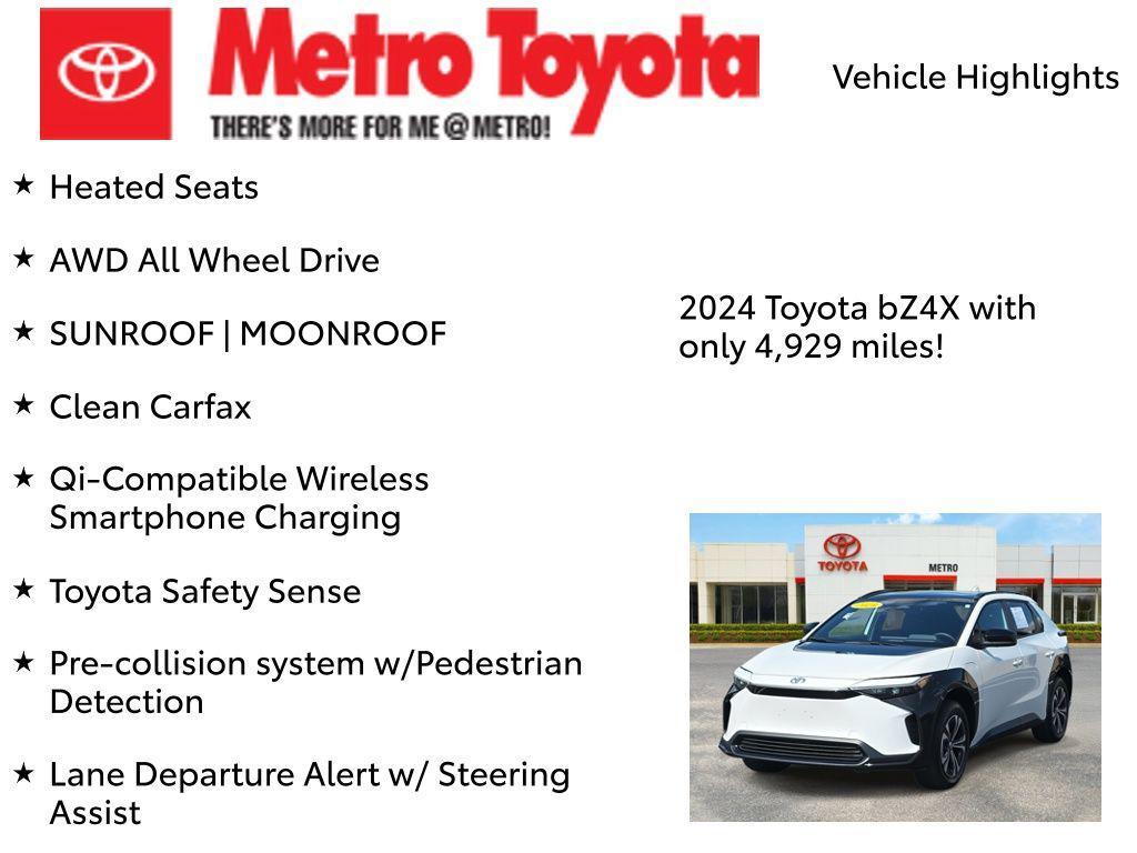 used 2024 Toyota bZ4X car, priced at $29,450
