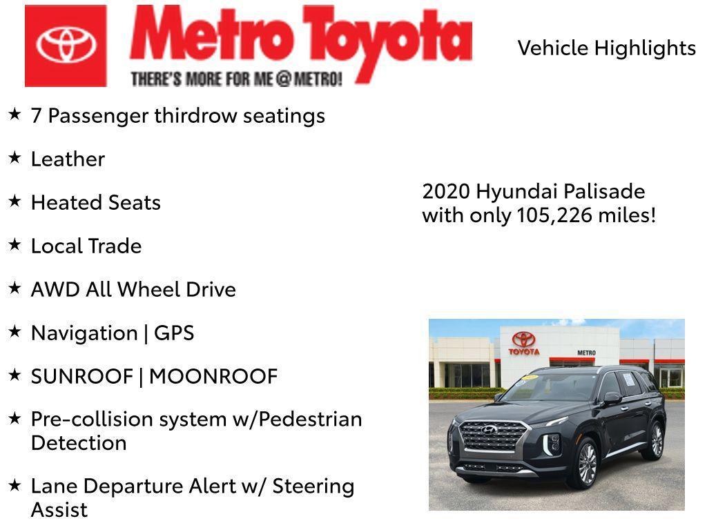 used 2020 Hyundai Palisade car, priced at $22,000