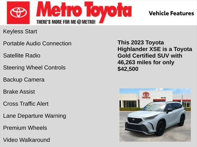 used 2023 Toyota Highlander car, priced at $42,500