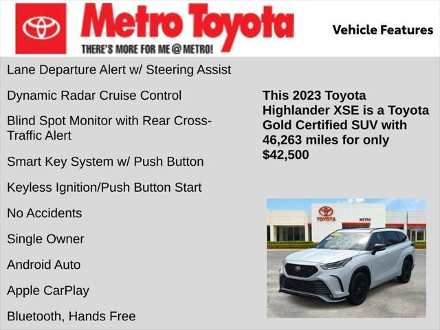 used 2023 Toyota Highlander car, priced at $42,500