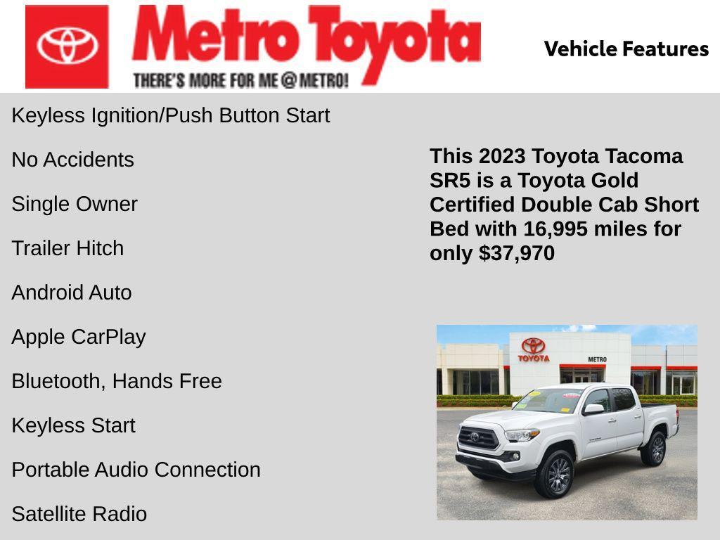 used 2023 Toyota Tacoma car, priced at $37,970