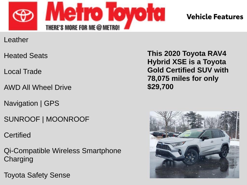 used 2020 Toyota RAV4 Hybrid car, priced at $29,700