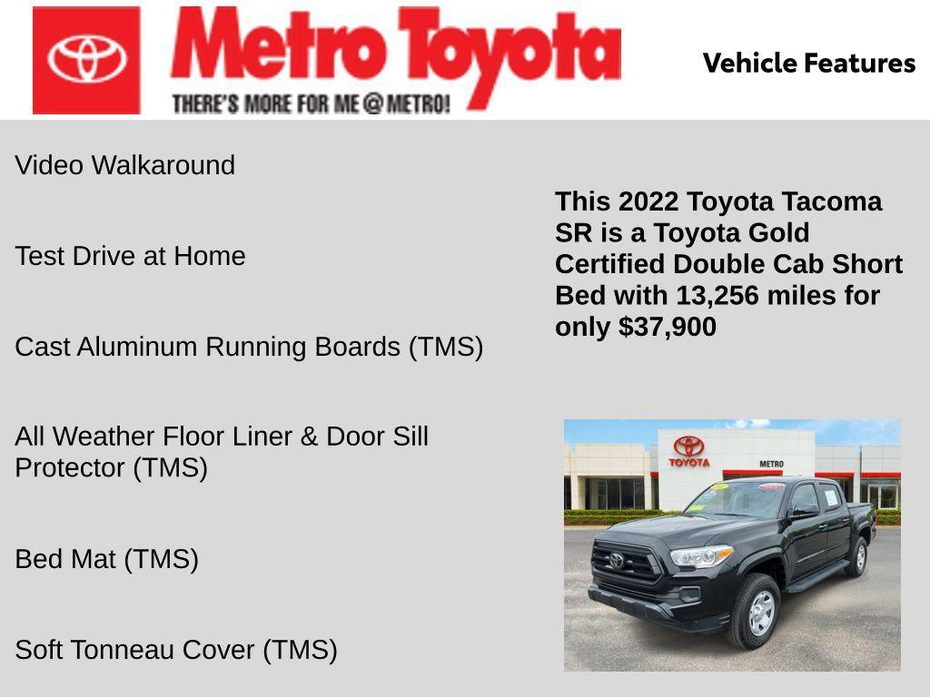 used 2022 Toyota Tacoma car, priced at $37,900