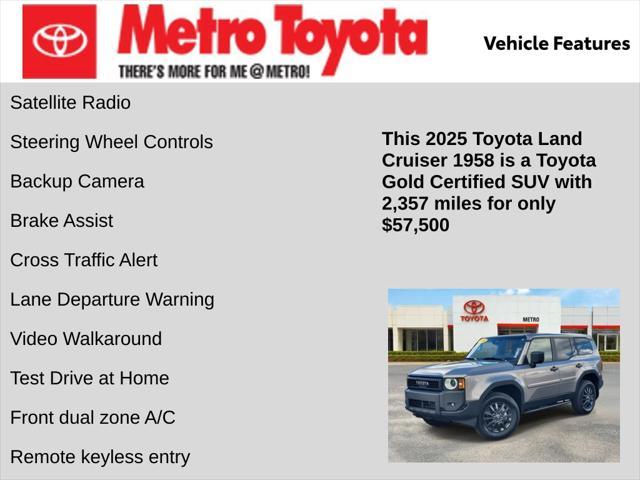 used 2025 Toyota Land Cruiser car, priced at $57,500