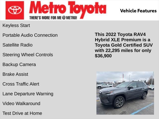 used 2022 Toyota RAV4 Hybrid car, priced at $36,900