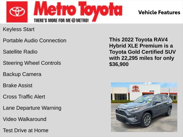 used 2022 Toyota RAV4 Hybrid car, priced at $36,900